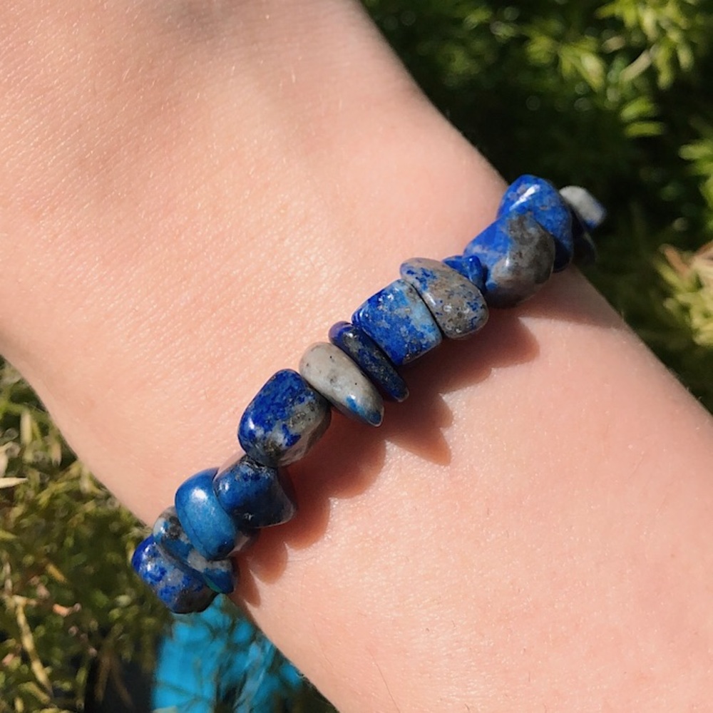 Tumbled Lapis Lazul Crystal Healing Bracelet
